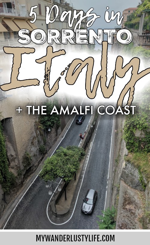 5 days in Sorrento, Italy & the Amalfi Coast | Where to stay in Sorrento, Where to eat, day trip to Capri, hiking the Path of the Gods, Amalfi Coast drive, food tour, pizza, and more! #sorrento #italy #amalficoast #foodtour #pizza #capri #pathofthegods #winetasting #winery