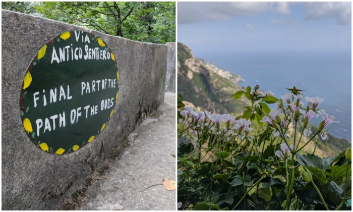 The end of the stairs in Positano, along the Amalfi Coast | Hiking the Path of the Gods from Sorrento, Italy on the Amalfi Coast | #pathofthegods #sorrento #amalficoast #hiking #italy