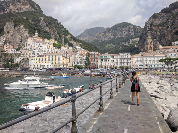 Town of Amalfi | Hiking the Path of the Gods from Sorrento, Italy on the Amalfi Coast | #pathofthegods #sorrento #amalficoast #hiking #italy