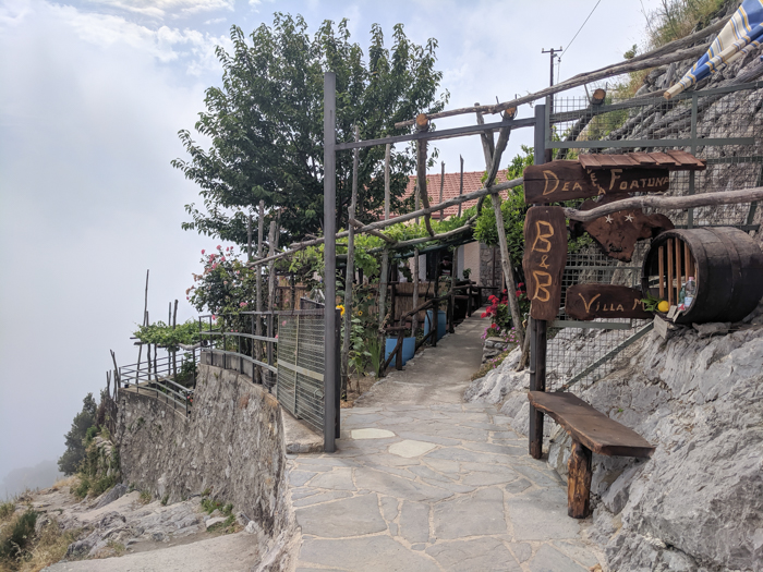 Bed and breakfast break along the Amalfi Coast | Hiking the Path of the Gods from Sorrento, Italy on the Amalfi Coast | #pathofthegods #sorrento #amalficoast #hiking #italy