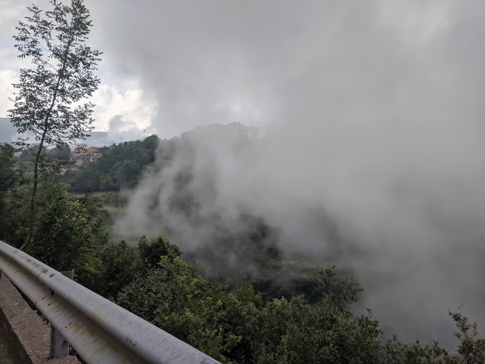 Clouds and fog along the Amalfi Coast | Hiking the Path of the Gods from Sorrento, Italy on the Amalfi Coast | #pathofthegods #sorrento #amalficoast #hiking #italy