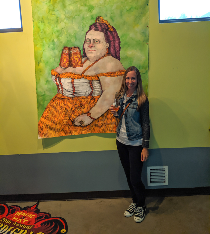 Poster at Magic Hat brewery | 11 Ways to Fill Your Days During a Weekend in Vermont | #vermont #burlington #newengland #craftbeer