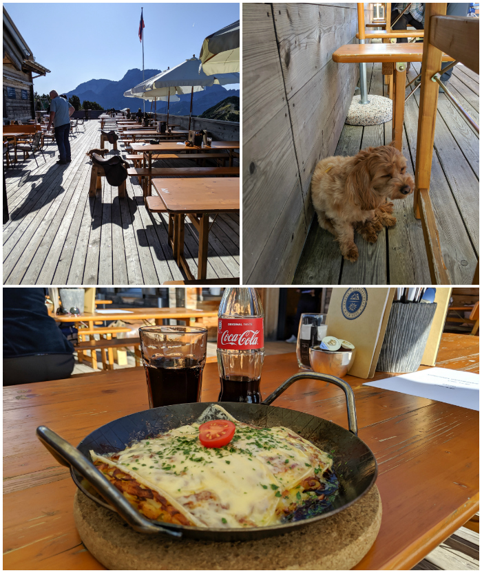 Traditional Liechtenstein cuisine | Rosti mit kase at Berggasthaus Sareis