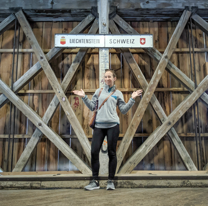 2 days in liechtenstein | Walk across the Alte Rhinebrücke, the old bridge over the Rhine that connects Vaduz and Switzerland.