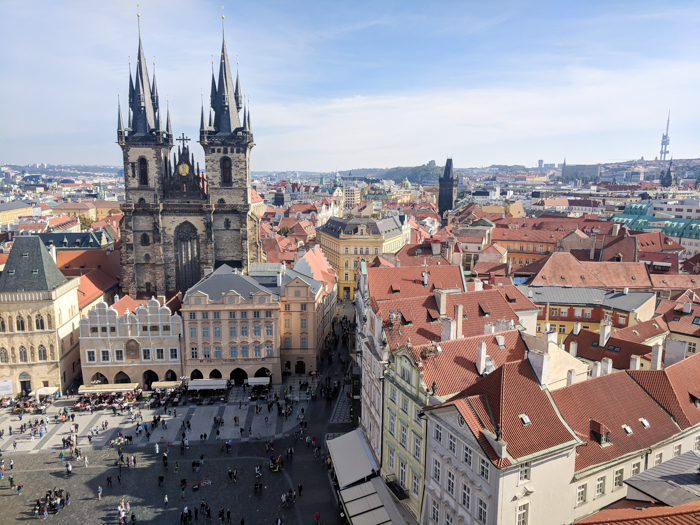 Astronomical Clock Tower / Old Town Hall Tower crowd | Cool Prague Experiences | Czech Republic / Czechia | What to do in Prague, best prague things to see and do