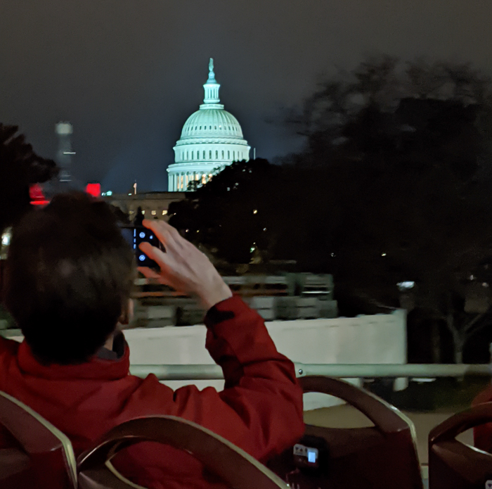 Big Bus night tour of Washington DC, capitol building | Another long weekend in Washington, D.C.