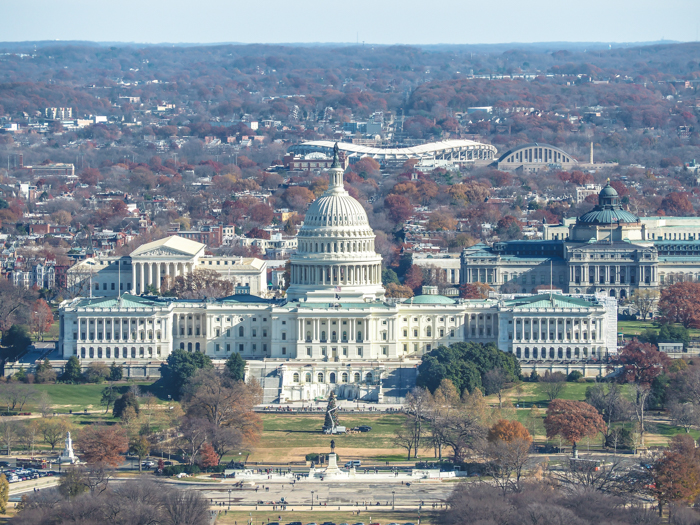 View of the U.S. Capitol from the Washington Monument | Another long weekend in Washington, D.C.