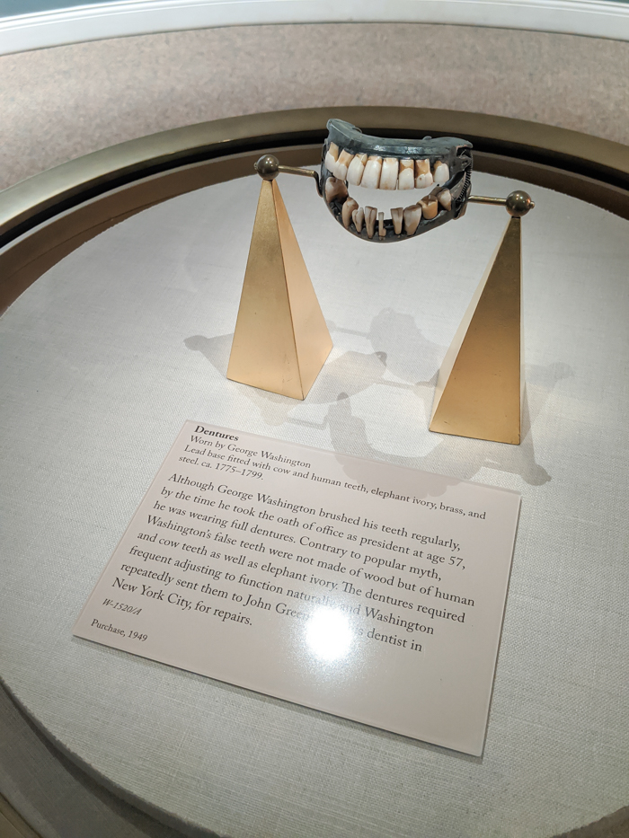 George Washington's dentures at Mount Vernon | Another long weekend in Washington, D.C.