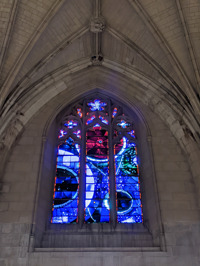 Space window at Washington National Cathedral | Another long weekend in Washington, D.C.