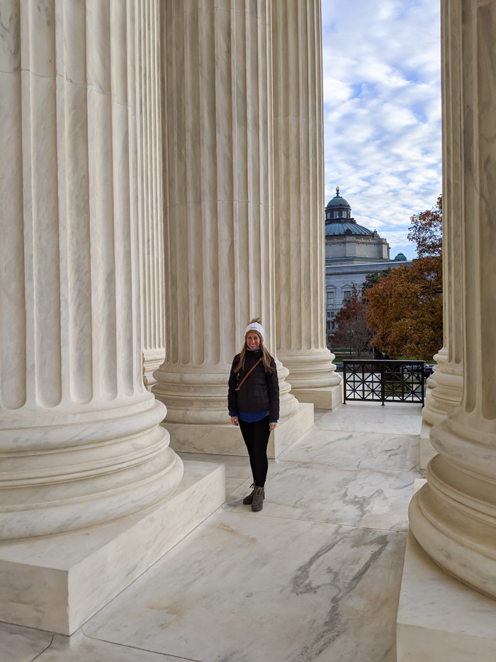 Supreme Court pillars | Another long weekend in Washington, D.C.