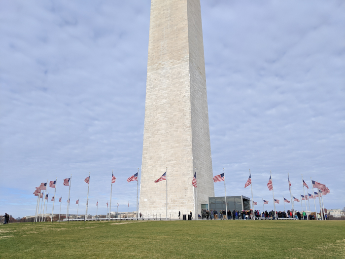 flags surrounding the Washington Monument | Another long weekend in Washington, D.C.