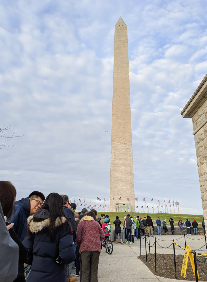 Washington Monument ticket line | Another long weekend in Washington, D.C. 