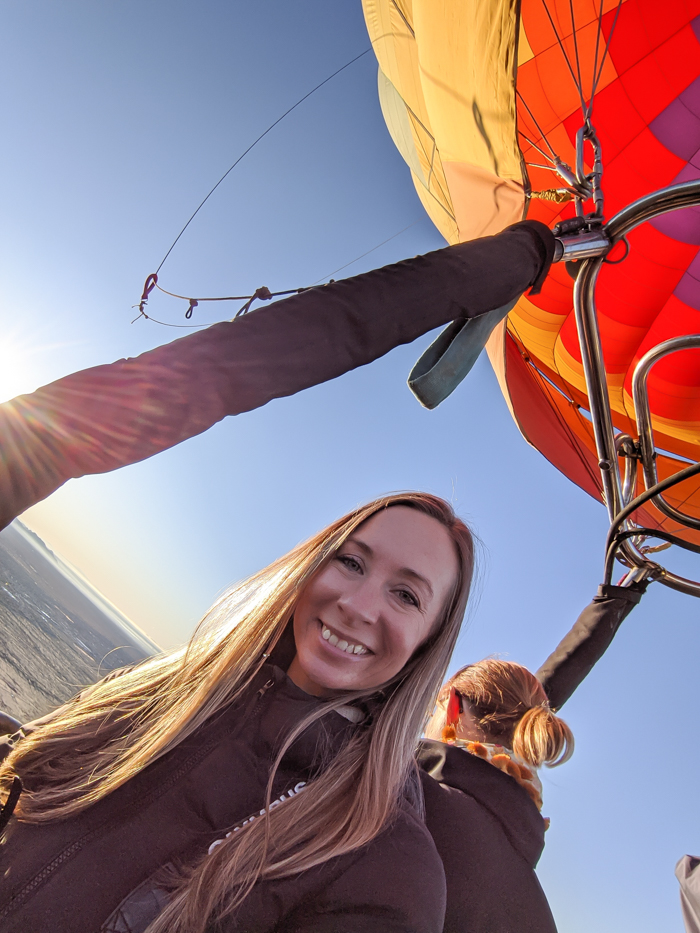 selfie | What You Need to Know for Your Sunrise Hot Air Balloon Ride in Arizona | Scottsdale and Phoenix, Arizona hot air balloon rides with Hot Air Expeditions 