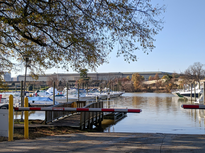 View of the Pentagon from across the water