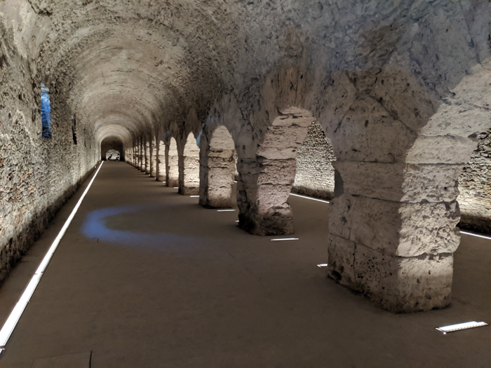 Inside the Forensic Cryptoporticus | How to Spend 1 Day in Aosta, Italy // The Capital of the Aosta Valley | Things to see in Aosta, Things to do in Aosta, Where to eat in Aosta, the smallest of Italy's 20 regions #aosta #italy #aostavalley #traveltips #timebudgettravel #romanruins #ancient #ruins 