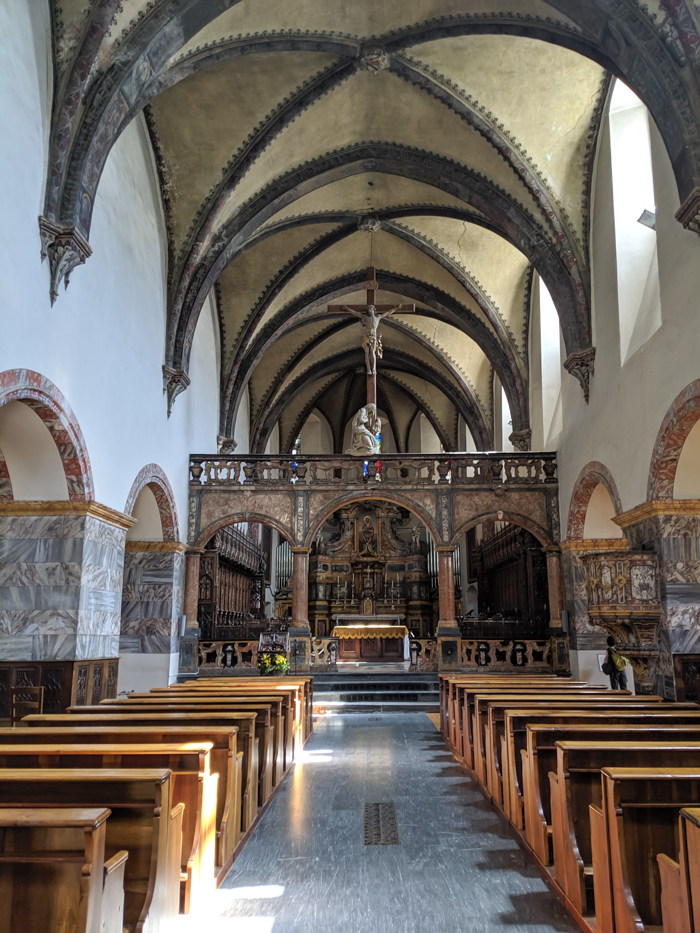 Collegiate Church and Cloister of Saint Orso | How to Spend 1 Day in Aosta, Italy // The Capital of the Aosta Valley | Things to see in Aosta, Things to do in Aosta, Where to eat in Aosta, the smallest of Italy's 20 regions #aosta #italy #aostavalley #traveltips #timebudgettravel #romanruins #ancient #ruins #church