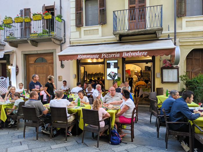 Dinner at Ristorante Pizzeria Belvedere | How to Spend 1 Day in Aosta, Italy // The Capital of the Aosta Valley | Things to see in Aosta, Things to do in Aosta, Where to eat in Aosta, the smallest of Italy's 20 regions #aosta #italy #aostavalley #traveltips #timebudgettravel #romanruins #ancient #ruins