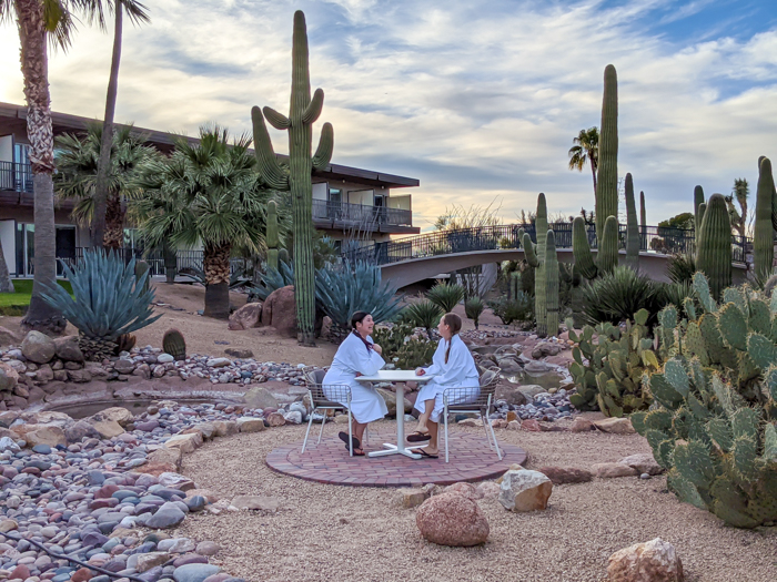 4 Days in Scottsdale, Arizona // A Jam-Packed Itinerary With a Bit of Everything | Things to do in Scottsdale: walking through the cactus garden at Civana #cactus #robelife #wellness #spa #scottsdale #arizona