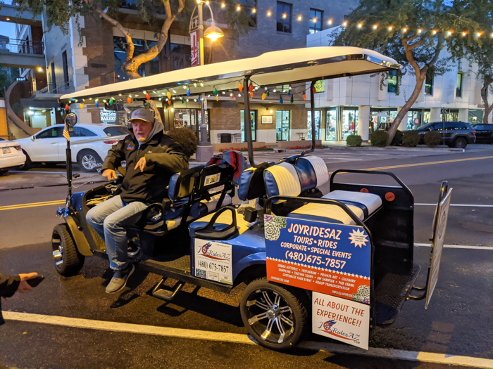 4 Days in Scottsdale, Arizona // A Jam-Packed Itinerary With a Bit of Everything | Things to do in Scottsdale: Golf Cart Tour of Old Town Scottsdale with JoyRidesAZ #golfcart #scottsdale #oldtown