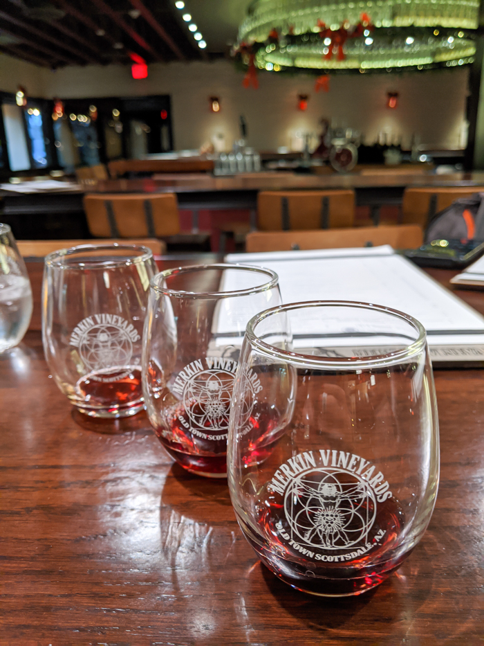4 Days in Scottsdale, Arizona // A Jam-Packed Itinerary With a Bit of Everything | Where to drink in Scottsdale: Merkin Vineyards #winetasting #winery #scottsdale #tool