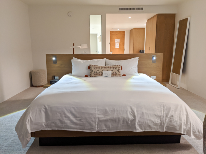 Bedroom at Civana Wellness Resort and Spa | Where to Stay in Scottsdale, Arizona for two very different experiences | #civana #spa #scottsdale #arizona #wheretostay 