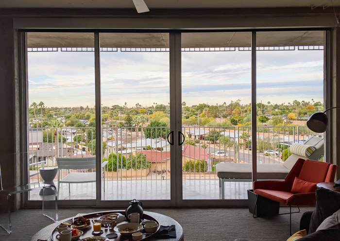 Views from my room at the Hotel Valley Ho, iconic mid-century modern design | Where to Stay in Scottsdale, Arizona for two very different experiences | #hotelvalleyho #scottsdale #arizona #wheretostay 