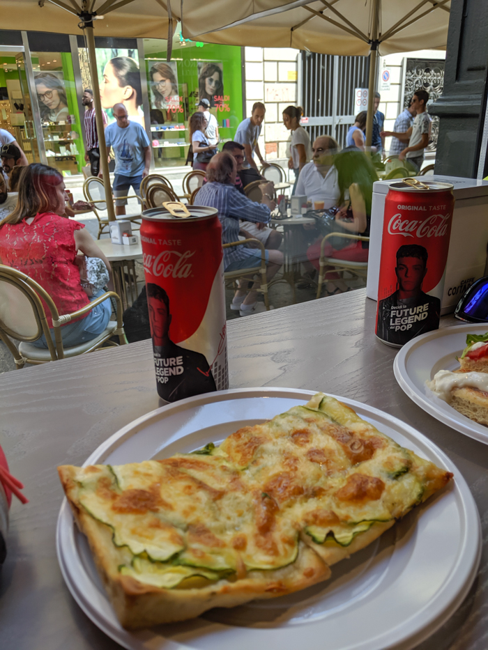 Zucchini pizza at Focacceria Blob | How to Spend 2 Days in Turin, Italy (Torino) | 2-Day Itinerary plus helpful tips | Where to stay in Turin, Things to do in Turin, the capital of the Piedmont region | #turin #torino #italy #weekendinturin #traveltips