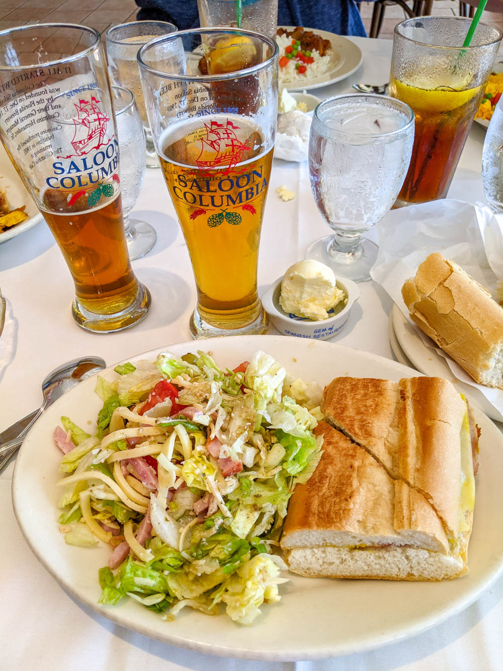 Columbia restaurat, 1905 salad and cuban sandwich / 3 days in Sarasota, Florida / What to do in Sarasota, Where to eat in Sarasota, itinerary and information guide