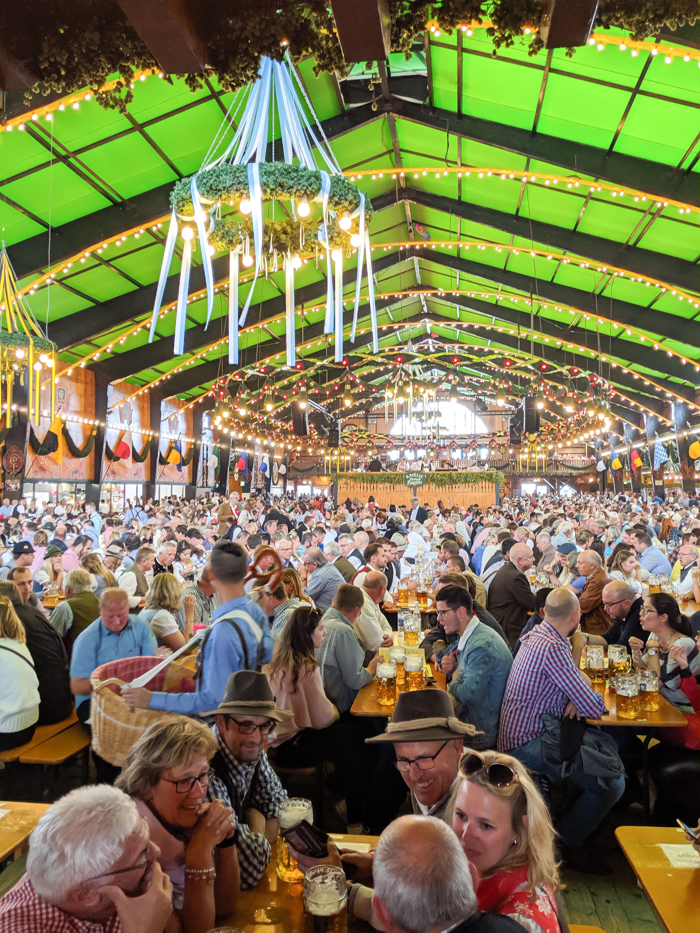 Inside the Augustiner tent / Must-Know Oktoberfest tips from an Oktoberfest tour guide and locals / what you need to know about oktoberfest in munich, germany