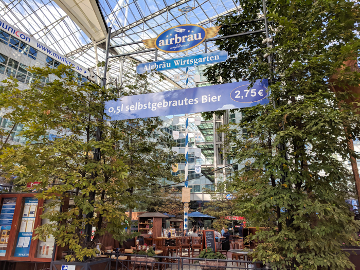 Airbrau, the Munich Airport brewery and beer garden / Must-Know Oktoberfest tips from an Oktoberfest tour guide and locals / what you need to know about oktoberfest in munich, germany