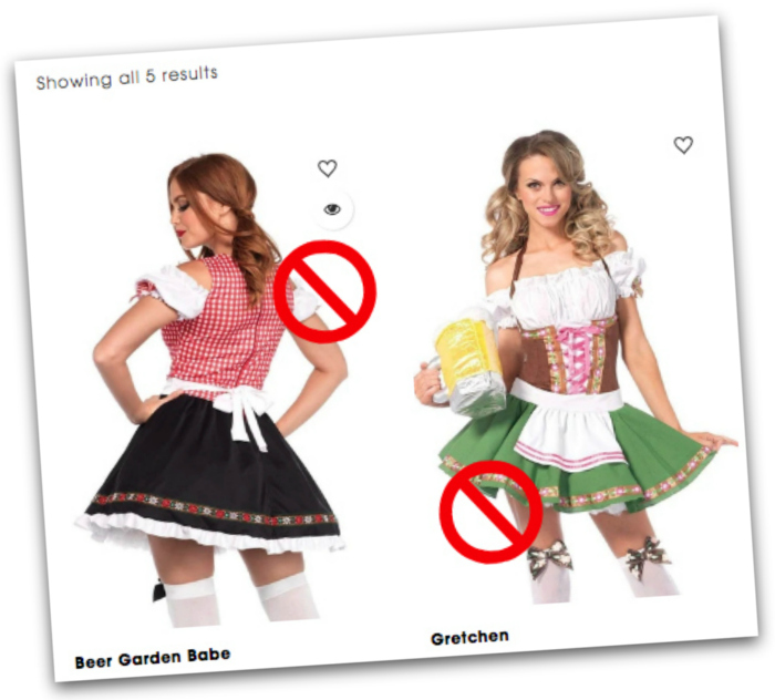 Don't buy a dirndl costume when you buy a dirndl online