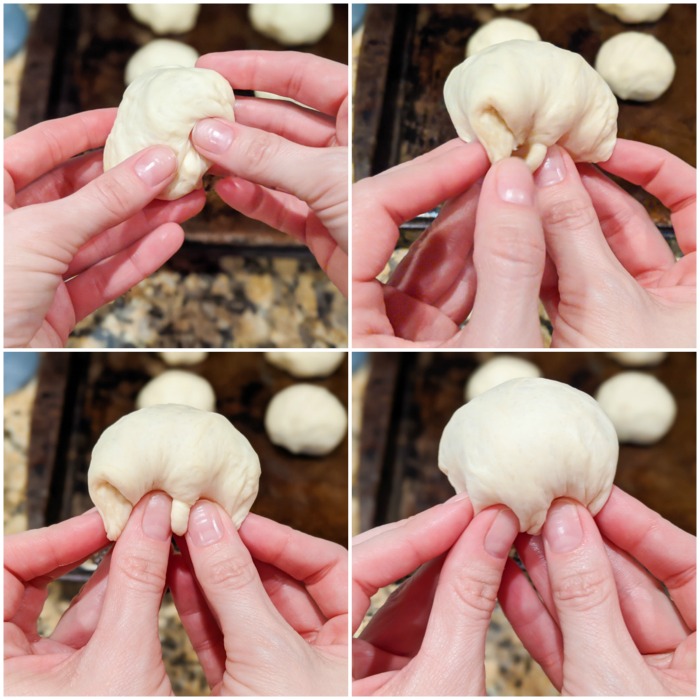 How to fold dampfnudel dumplings