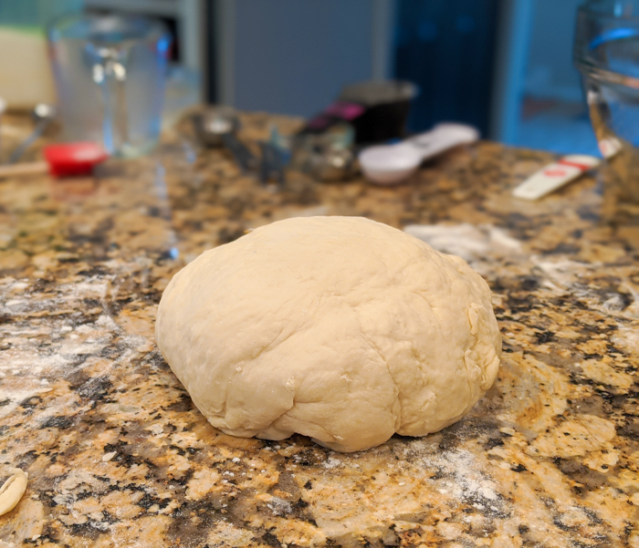 ball of dough for making dampfnudel