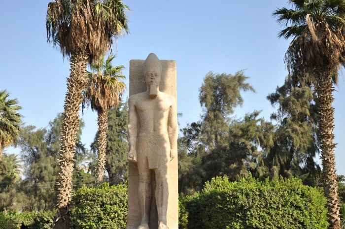 Ramesses II statue in Memphis, Egypt