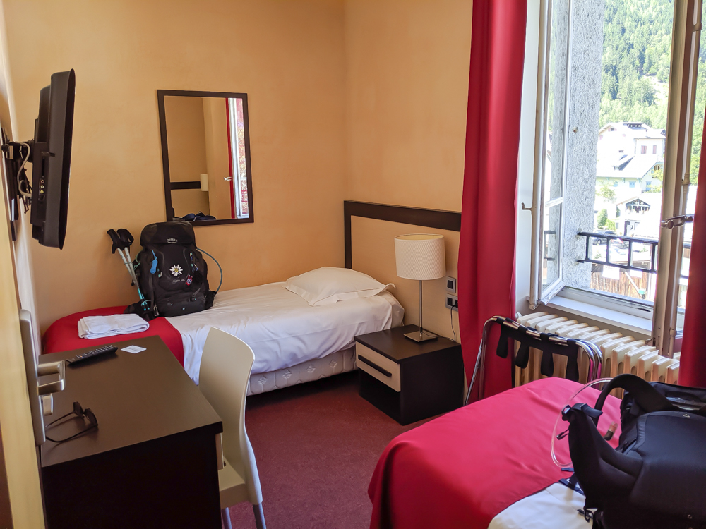 Chamonix in the summer travel guide: Where to stay in Chamonix, my room at Hotel du Louvre