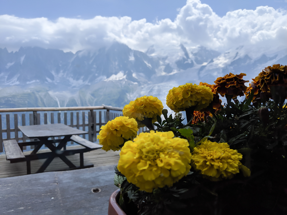 Awesome things to do in Chamonix in the summer: Alpine bucket list / Refuge Bellachat patio