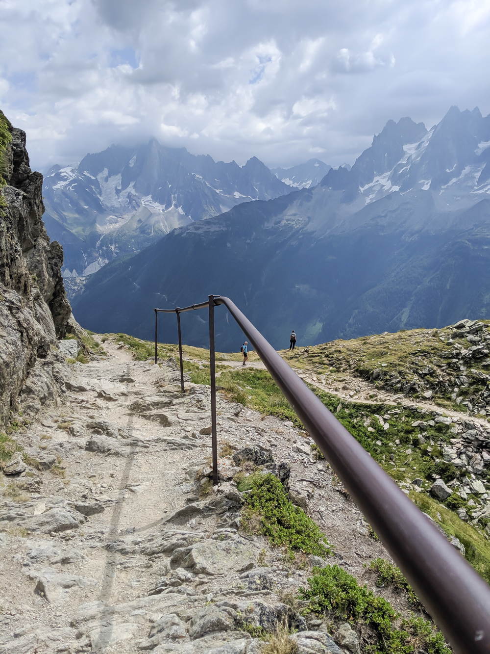 Best hikes in Chamonix: Plan de l'Aiguille to Mer de Glace and Montenvers on the Grand Balcon Nord / best day hikes in Chamonix / Mer de glace glacier, hiking in chamonix / the view from Le Brevent