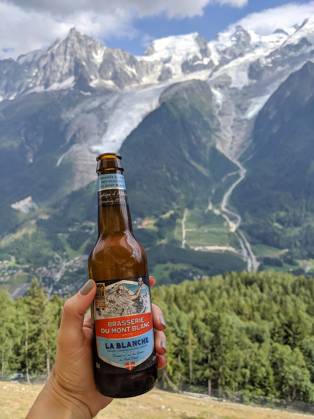 Awesome things to do in Chamonix in the summer: Alpine bucket list / Brasserie du Mont Blanc beer blanche