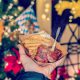 German Christmas market foods and drinks you can enjoy at home (with recipes) | Things like currywurst, schneeballen, stollen, flammkuchen, mushrooms, waffles, potato pancakes, almonds, and more!