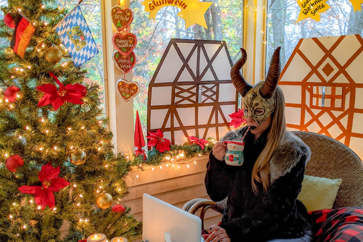 How to recreate a German Christmas market at home | Weihnachtsmarkt, Christkindlesmarkt, German holiday food and drinks, Krampus #mywanderlustylife #krampus #germany #christmasmarket