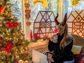 How to recreate a German Christmas market at home | Weihnachtsmarkt, Christkindlesmarkt, German holiday food and drinks, Krampus #mywanderlustylife #krampus #germany #christmasmarket
