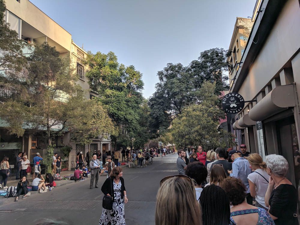 crowds in Santiago Chile | Must-Have Travel Safety Items: 17 Essentials for Your Travel Safety Kit | Travel health and safety | solo female travel safety