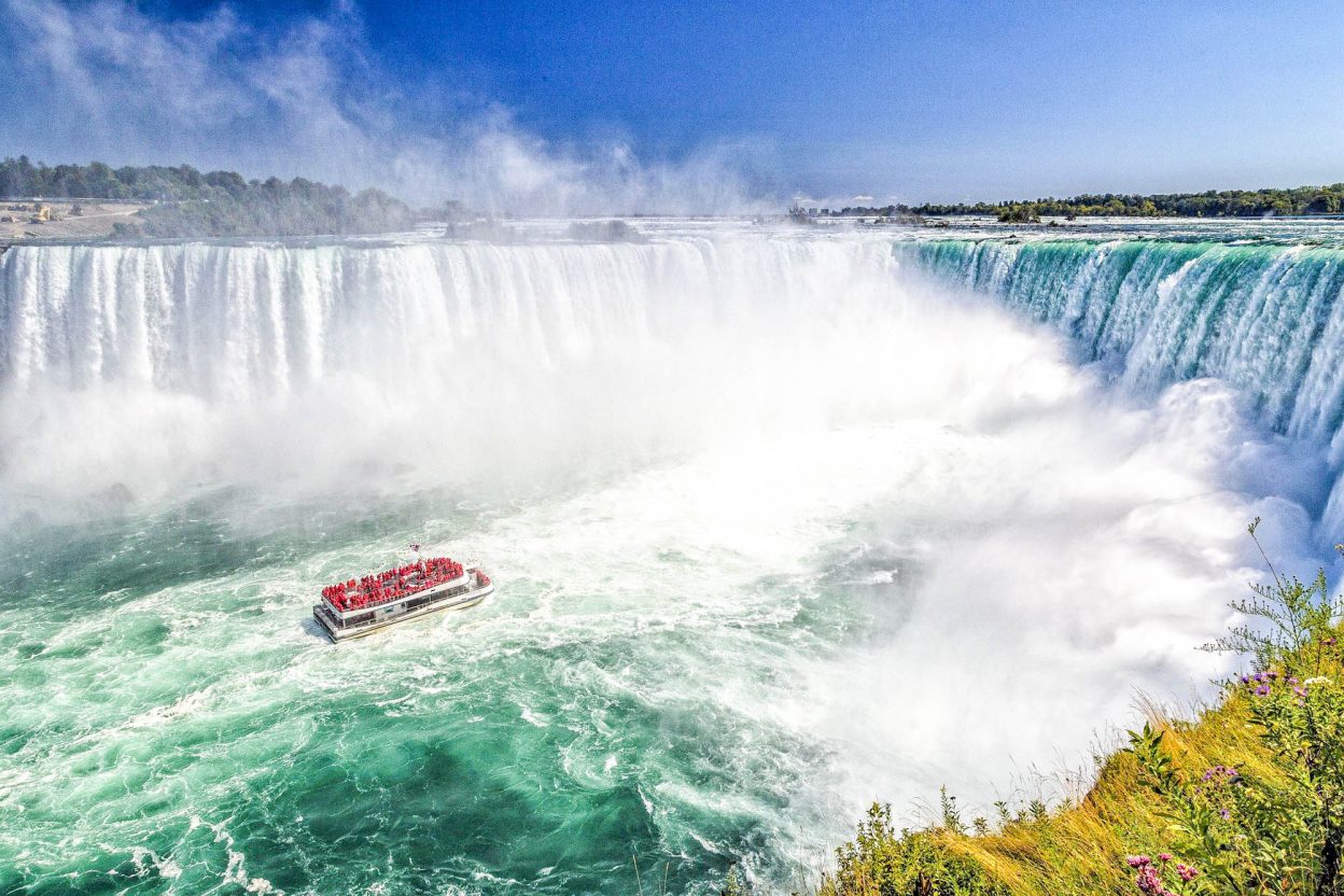 7 of the best niagara falls tours from new york, check out Niagara Falls from the American side, U.S. side. Maid of the Mist tour, jet boat tour, Rainbow Bridge, and more!