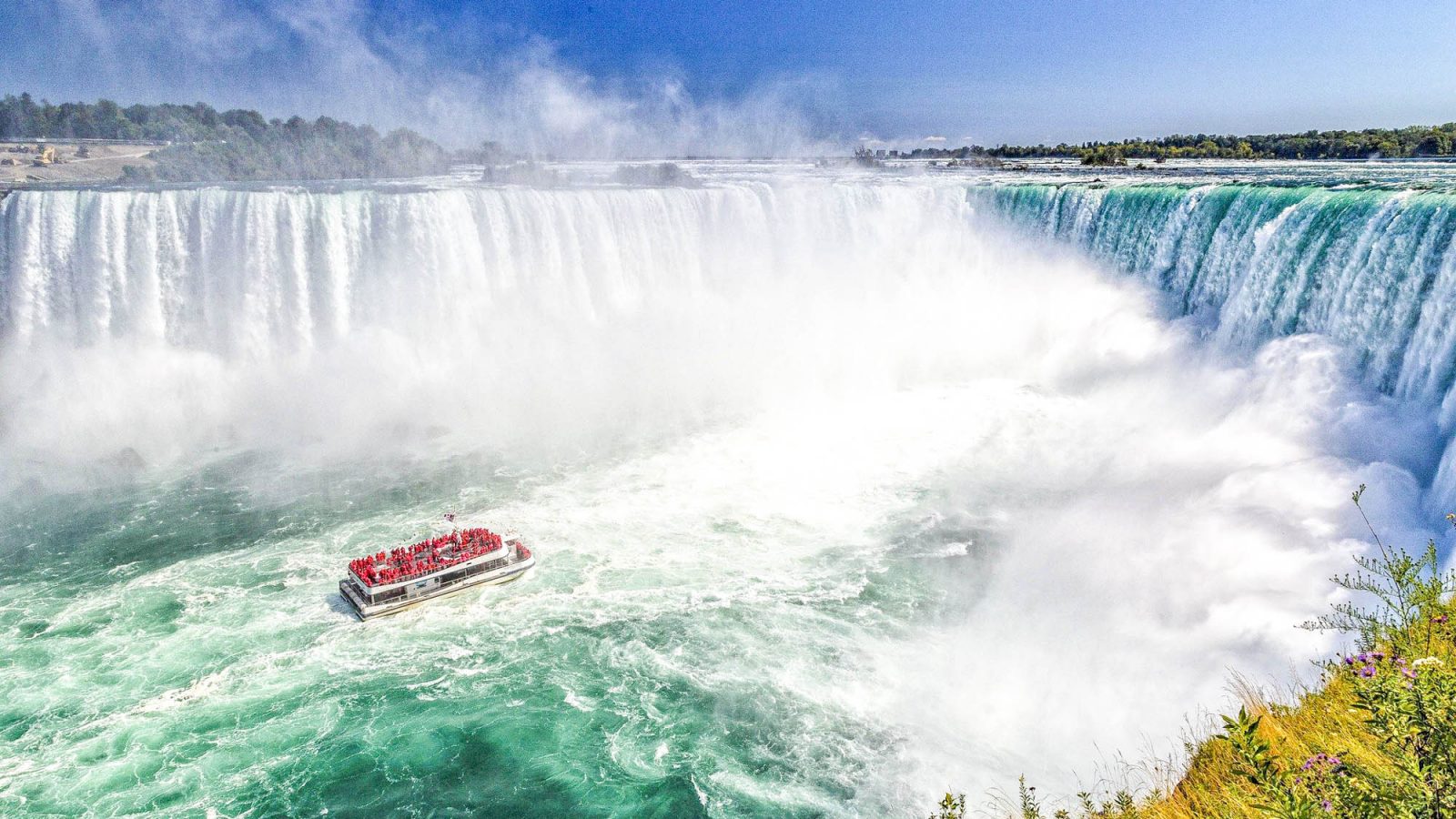 7 of the best niagara falls tours from new york, check out Niagara Falls from the American side, U.S. side. Maid of the Mist tour, jet boat tour, Rainbow Bridge, and more!