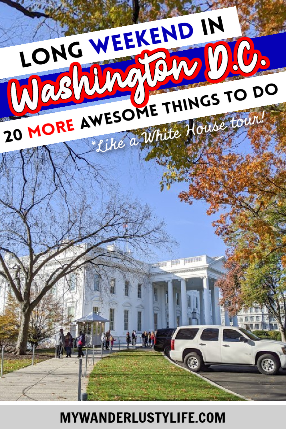 Another long weekend in Washington D.C., 20 more awesome things to see and do | like a White House tour! #whitehouse #washingtondc