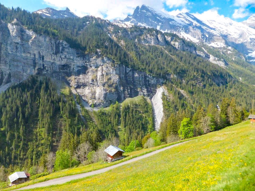Gimmelwald Swiss Alps hut and mountains | Where to stay in Gimmelwald, Switzerland: Mountain Hostels and B&Bs | Best places to stay in Gimmelwald
