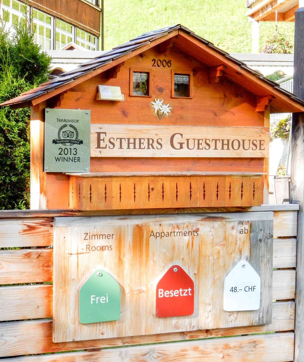 Esther's Guesthouse rooms | Where to stay in Gimmelwald, Switzerland: Mountain Hostels and B&Bs | Best places to stay in Gimmelwald