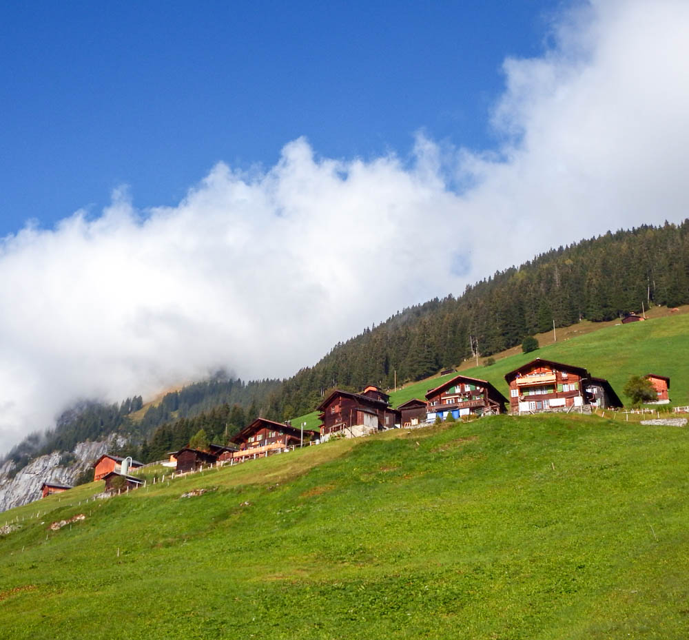 Mountain chalets in the Swiss Alps | Where to stay in Gimmelwald, Switzerland: Mountain Hostels and B&Bs | Best places to stay in Gimmelwald
