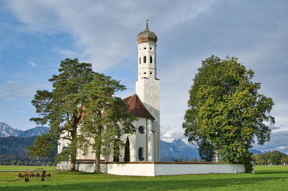 church in Schwangau, Germany | Where to stay near Neuschwanstein Castle: 12 Best Hotels and Airbnbs in Hohenschwangau, Schwangau, and Füssen