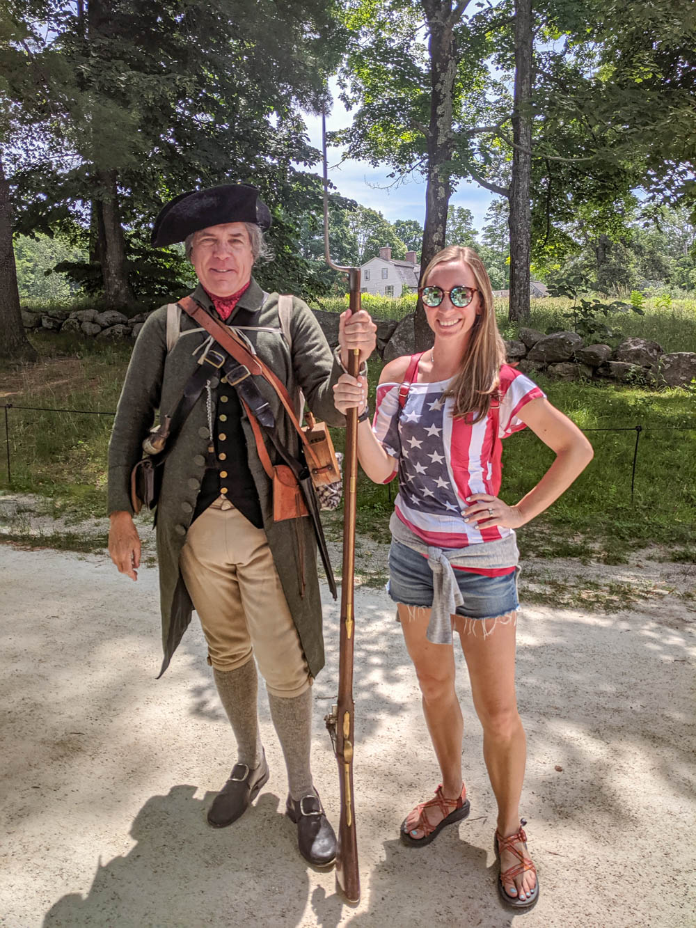 Boston bucket list and the best things to do in Boston: me and a minuteman